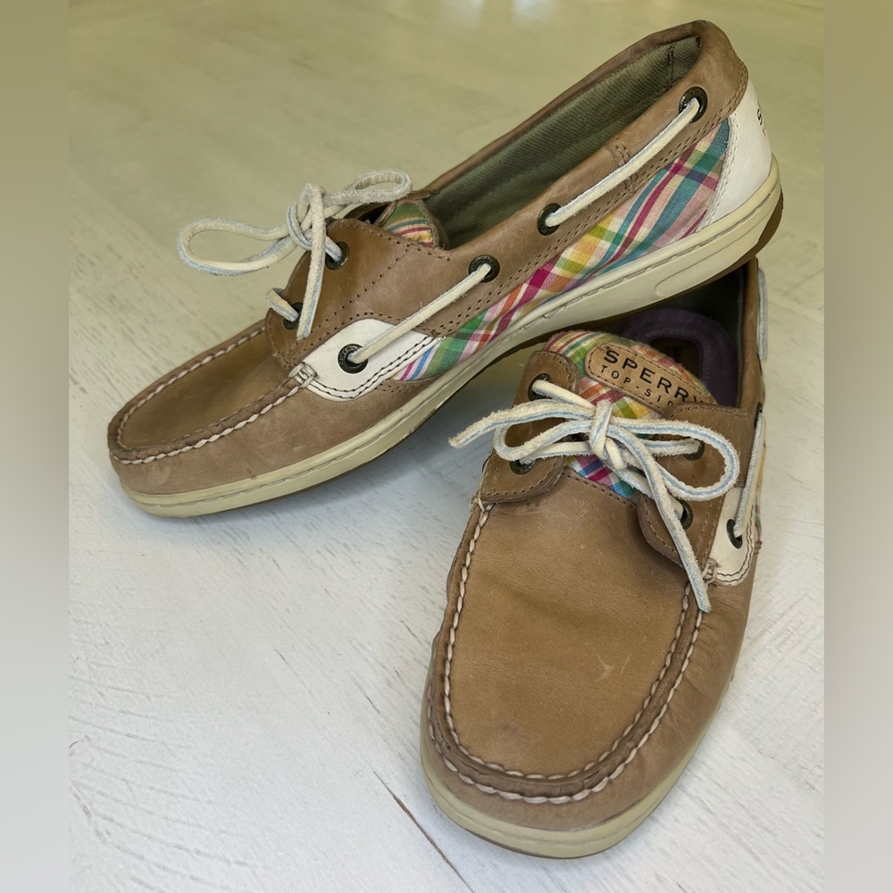 Sperry Topsider Women’s Boat Shoes Plaid